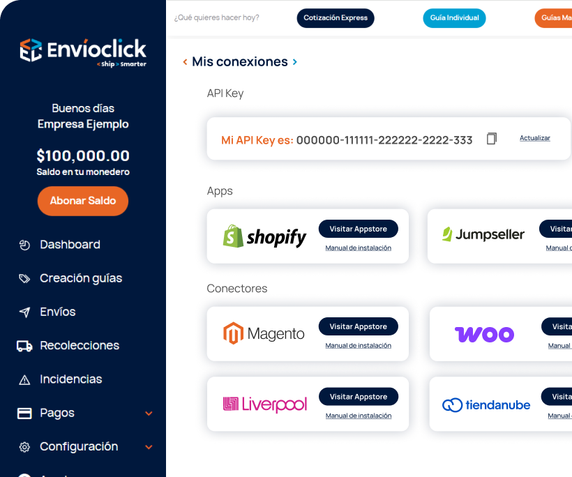 Plataforma de Envíoclick
